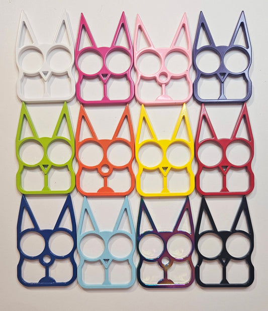 Colorful Safety Cat keychain