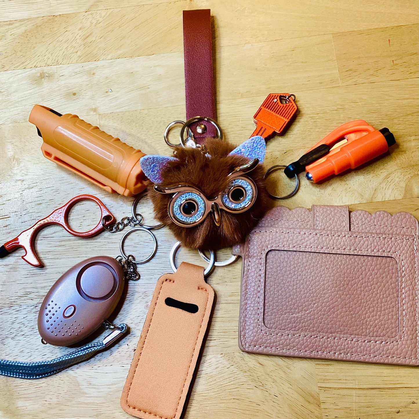 Owl the safety Keychain