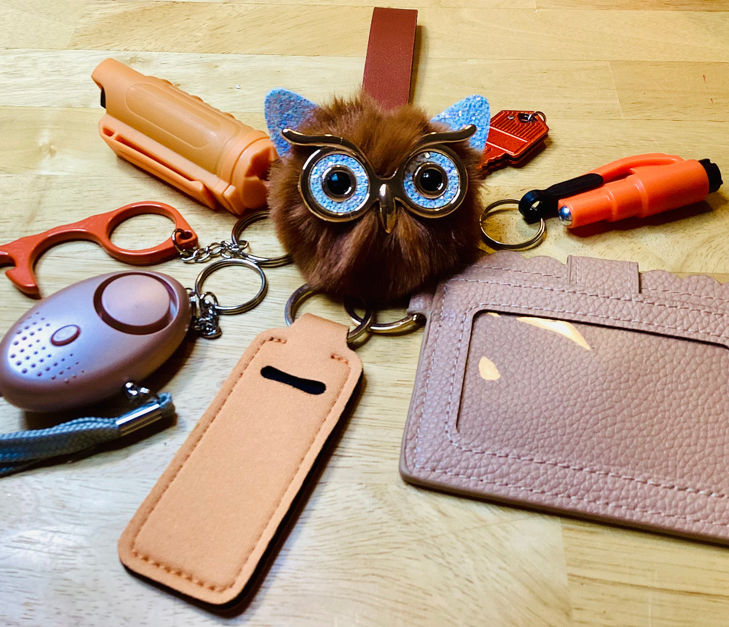 Owl the safety Keychain