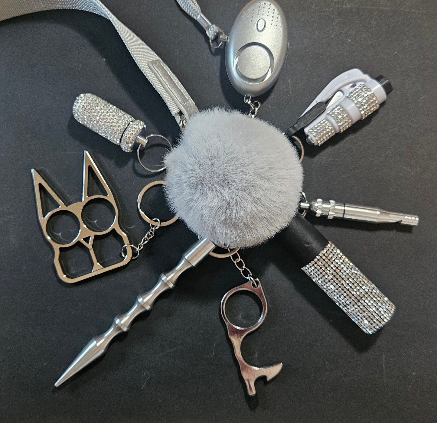 Dimond safety keychain