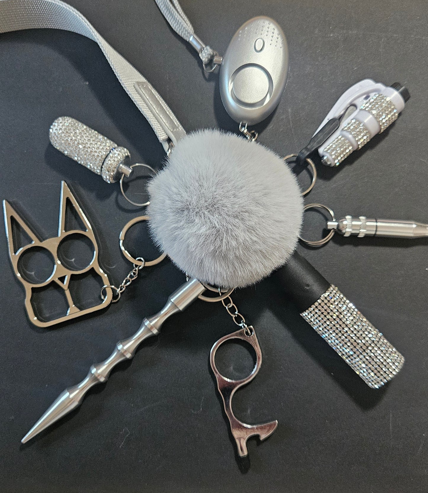 Dimond safety keychain