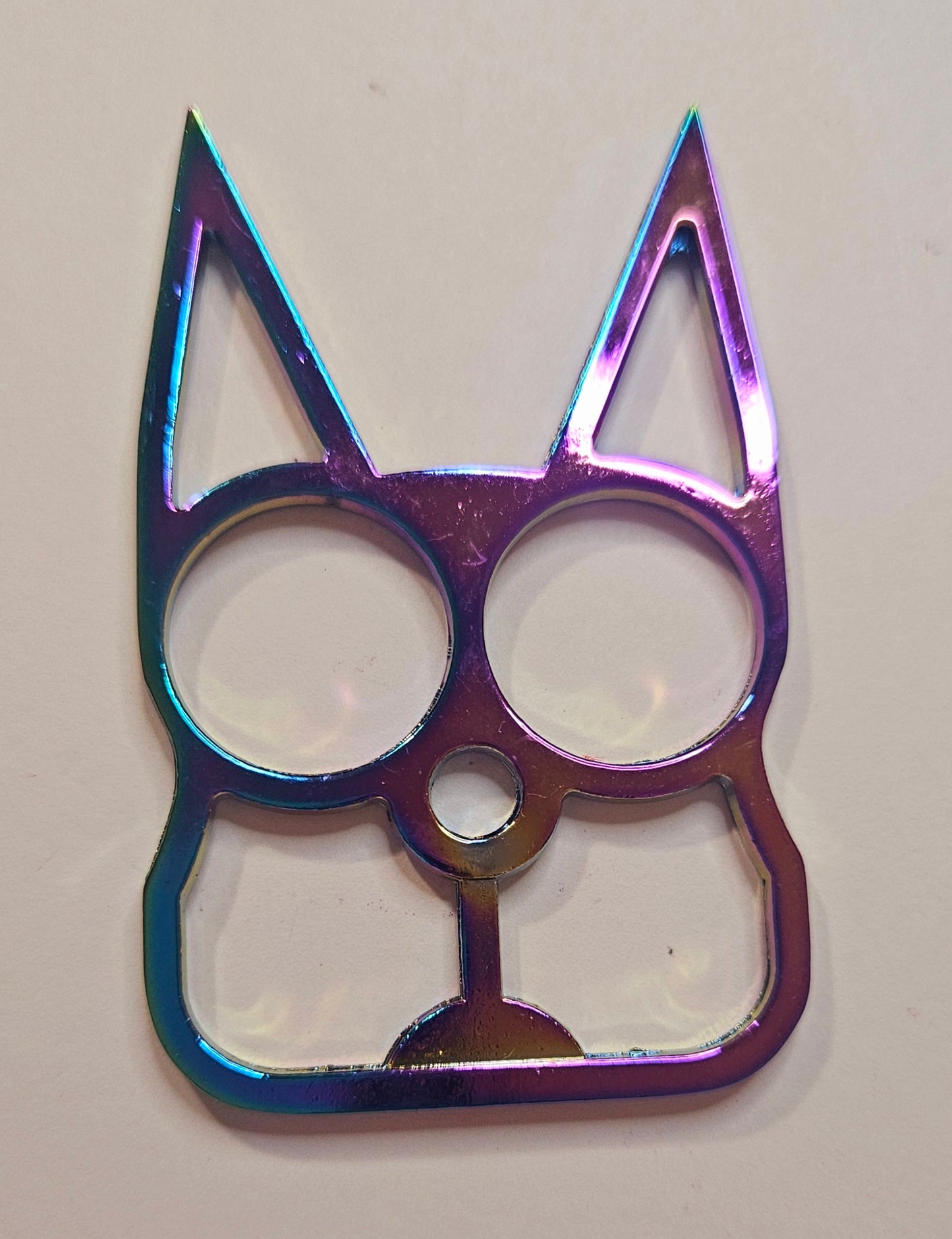 Colorful Safety Cat keychain