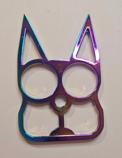 Colorful Safety Cat keychain
