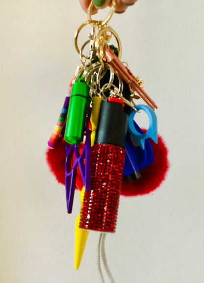 Wishing upon a Rainbow Safety Keychain