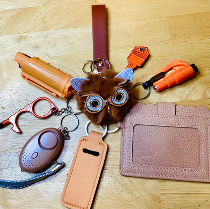 Owl the safety Keychain