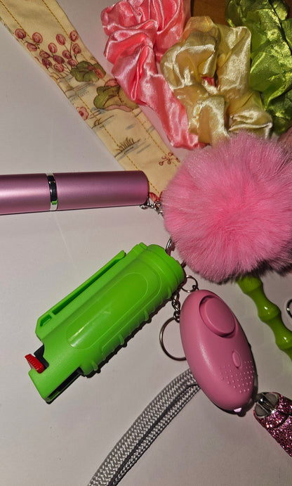 Pretty in Pink Safety keychain
