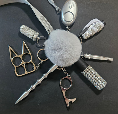 Dimond safety keychain