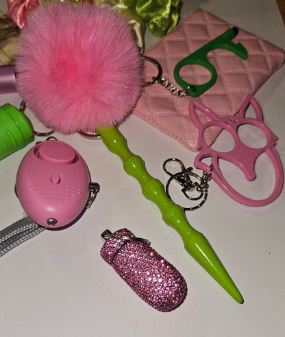 Pretty in Pink Safety keychain