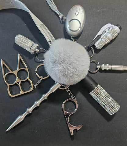 Dimond safety keychain