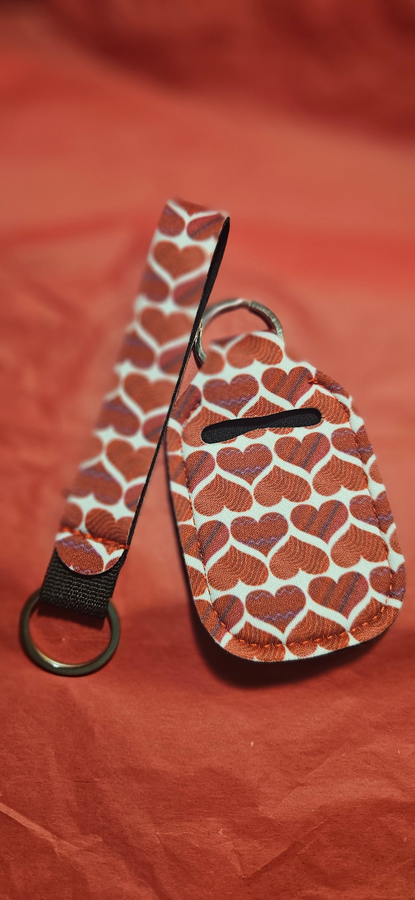 Valentine Wristlet with lotion holder keychain