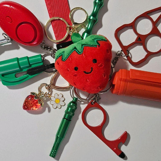 Strawberry Safety Keychain 10pcs